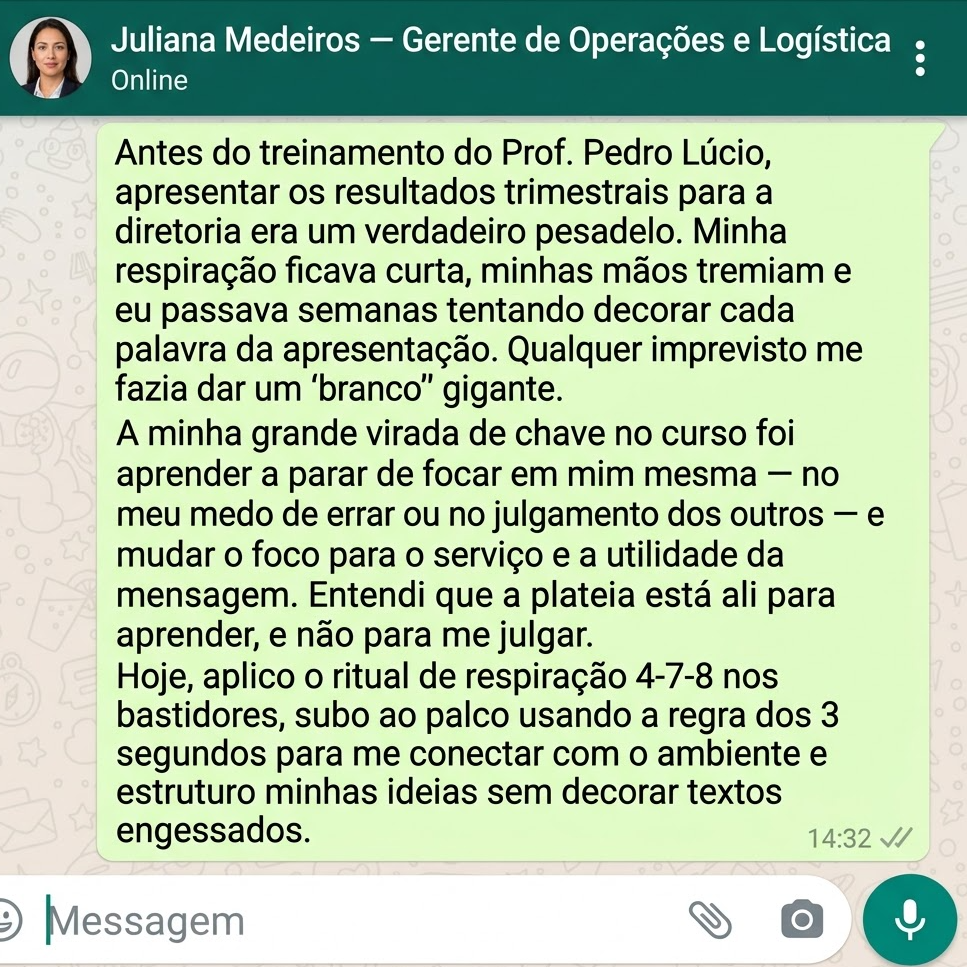 Juliana Medeiros — Gerente de Operações e Logística